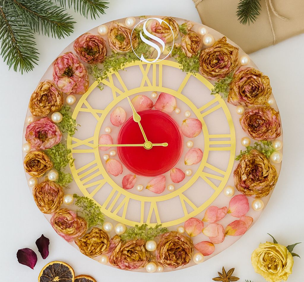 Handcrafted Resin Varmala Clock