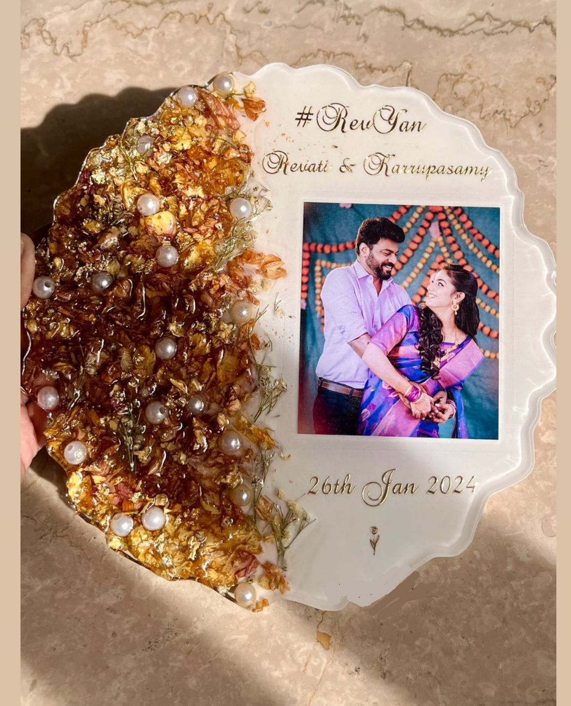 Wedding Memories Resin Art
