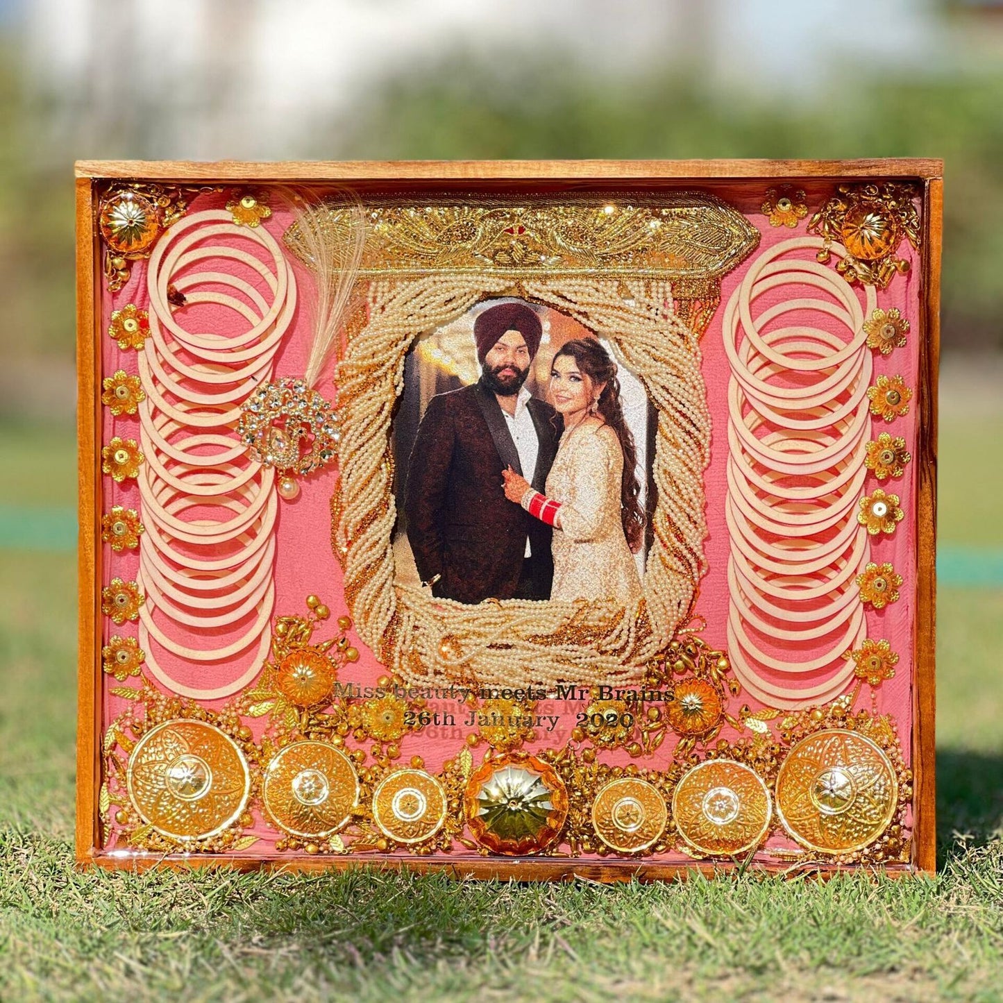 Wedding Varmala Resin Frame – Custom Memory Keepsake