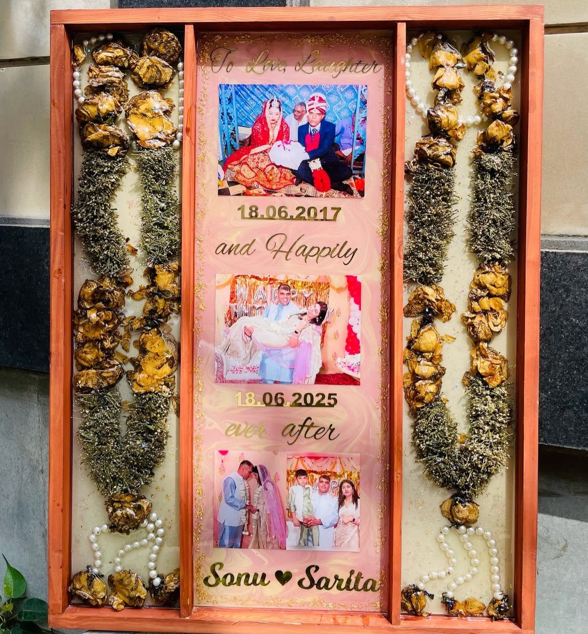 Handmade Varmala Preservation Gift For Couples