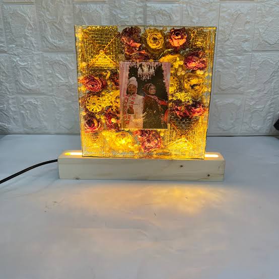 Deep casting blocks with light stand | Led lamp stand | clear epoxy casting