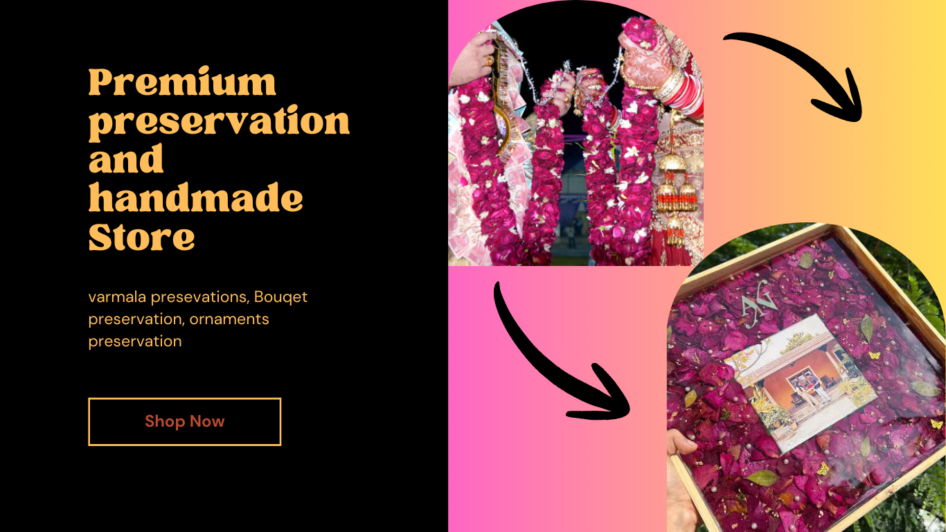 Varmala preservation , resin keepsake , resin ornaments preservation in Lucknow 