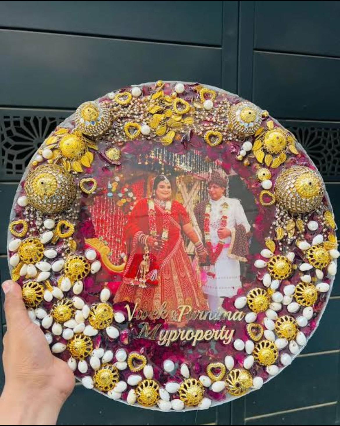 Personalized Wedding Resin Frame