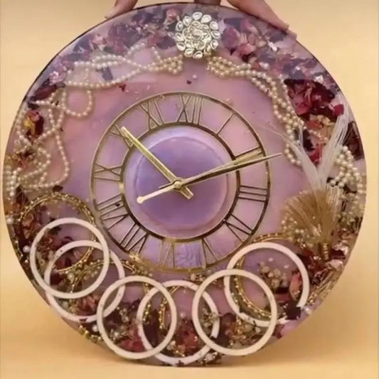 Luxury Varmala Resin Clock