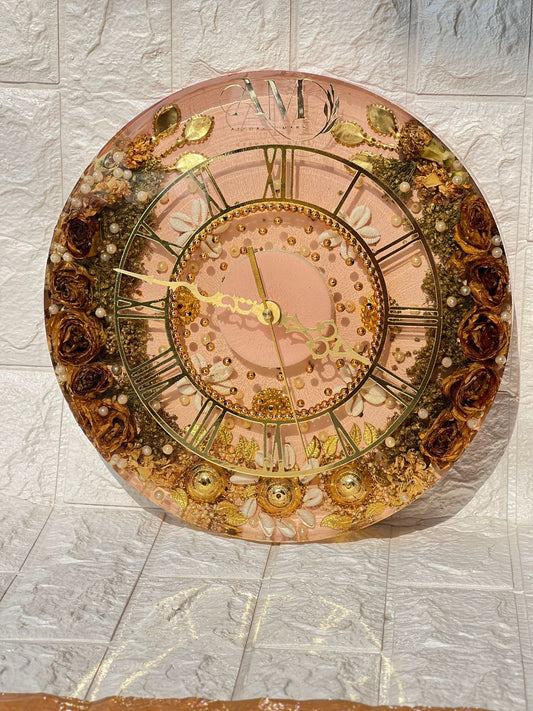Preserved Wedding Varmala Resin Clock