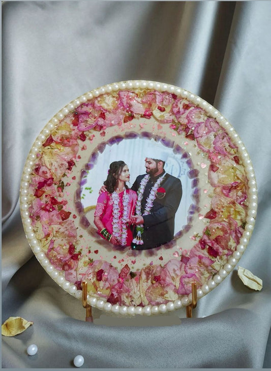 Wedding Garland Preservation Round Resin Plate
