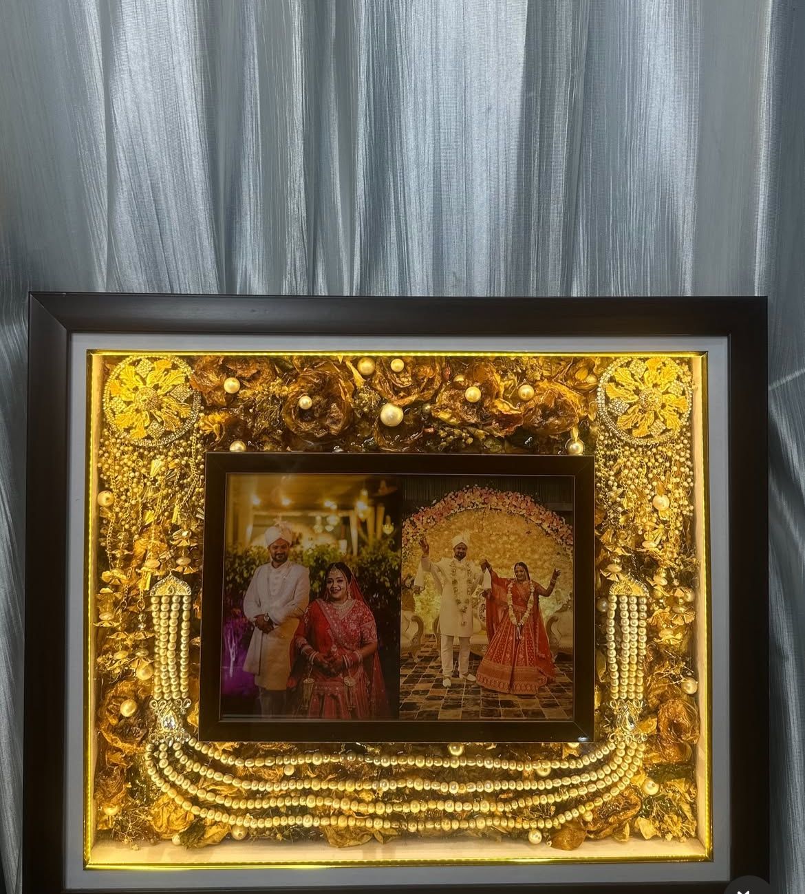 Luxury Resin Varmala Memory Frame for Couples