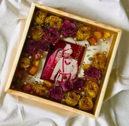 Wedding Garland Preservation Resin Frame