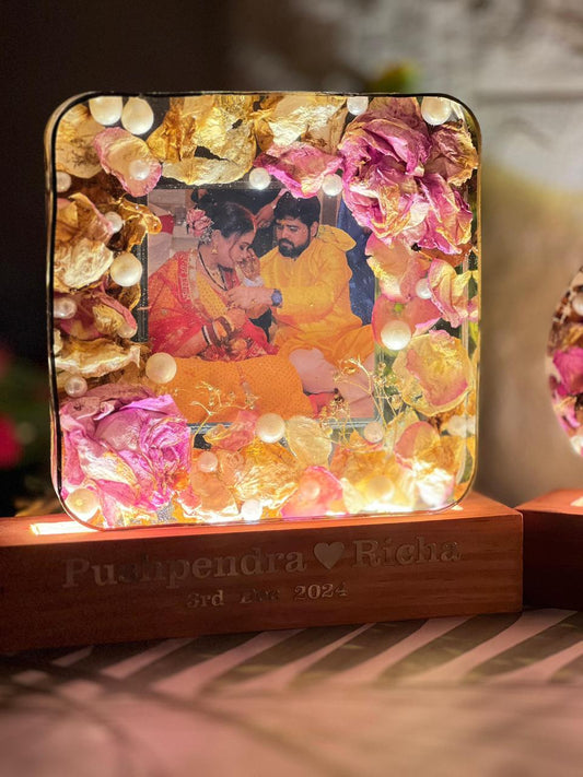 Wedding Garland Preservation in Resin | Custom Flower Block